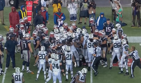 Patriots Jets Fight