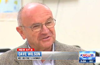 wilson conservative dave election pretending wins houston african off