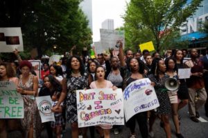 Atlanta March in honor of Michael Brown 