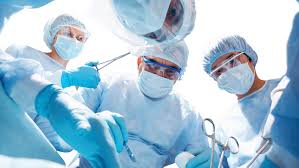 surgery, amputation, medical prcedure, doctors in surgical masks, operation
