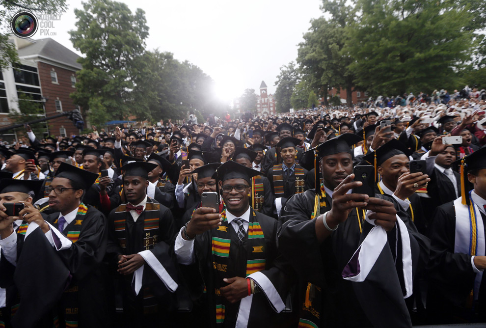 Most powerful photo set of all time Morehouse graduation. wow
