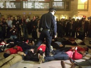"die-in" at Grand Central