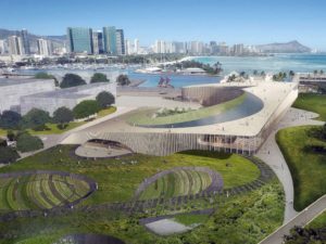 Obama Presidential Library rendering for Hawaii