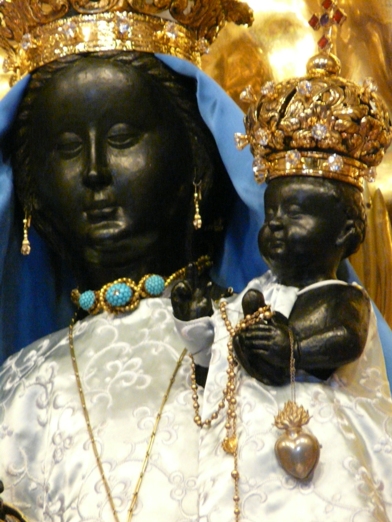 Die Schwarze Madonna at Einsiedeln, Switzerland.  