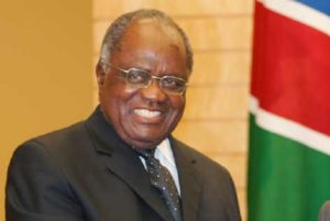 Outgoing president of Namibia Hifikepunye Pohamba