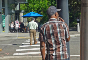 Do Portland drivers exhibit racist tendencies at crosswalks? Yes, according to a new PSU study. (PSU) 