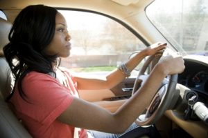 Black female driver