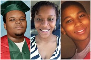 Michael Brown, Sandra Bland, Tamir Rice