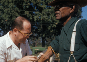 Doctor injects test subject with placebo as part of the Tuskegee Syphilis Study.