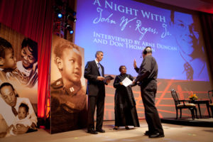 Secretary Arne Duncan at "A Night with John Rogers," a 2010 event by The HistoryMakers (US Department of Education)