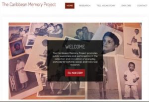 Caribbean Memory Project's homepage 