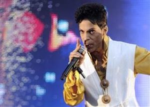 Singer Prince performs at the Stade de France in Saint-Denis, outside Paris on June 30, 2011. Photo by Bertrand Guay / AFP - Getty 