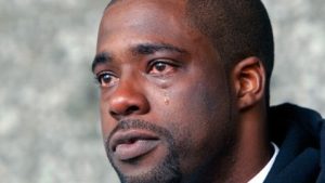 Football star Brian Banks who was wrongfully imprisoned for rape in 2002 and later exonerated. Photo by Nick Ut/AP Photo