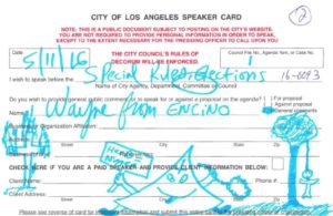 The offensive doodle drawn by Los Angeles attorney Wayne Spindler. Photo courtesy of LATaco.com