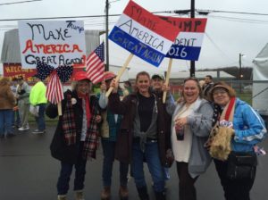 A group of Donald Trump supporters at a rally in Manassas, Virginia on Dec. 2, 2015. Photo courtesy of WTOP.com