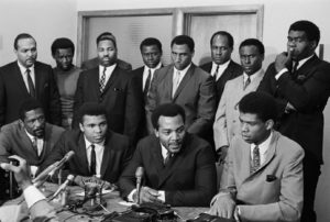 On June 4, 1967, black athletes met in Cleveland to discuss their support for Ali. 