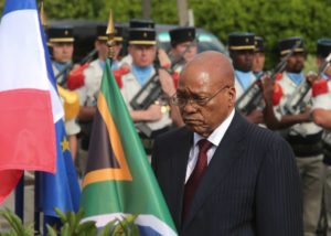 President Zuma visits the Memorial Site (Photo via Yahoo.com)
