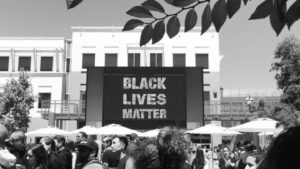 Facebook put up a large "Black Lives Matter" sign outside its headquarters following the deaths of Alton Sterling and Philando Castile. Image courtesy of Fusion.net