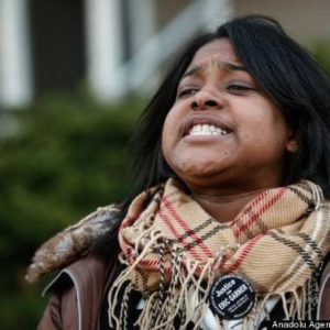 Erica Garner, daughter of the late Eric Garner who died in police custody in July 2014. Image courtesy of Twitter.