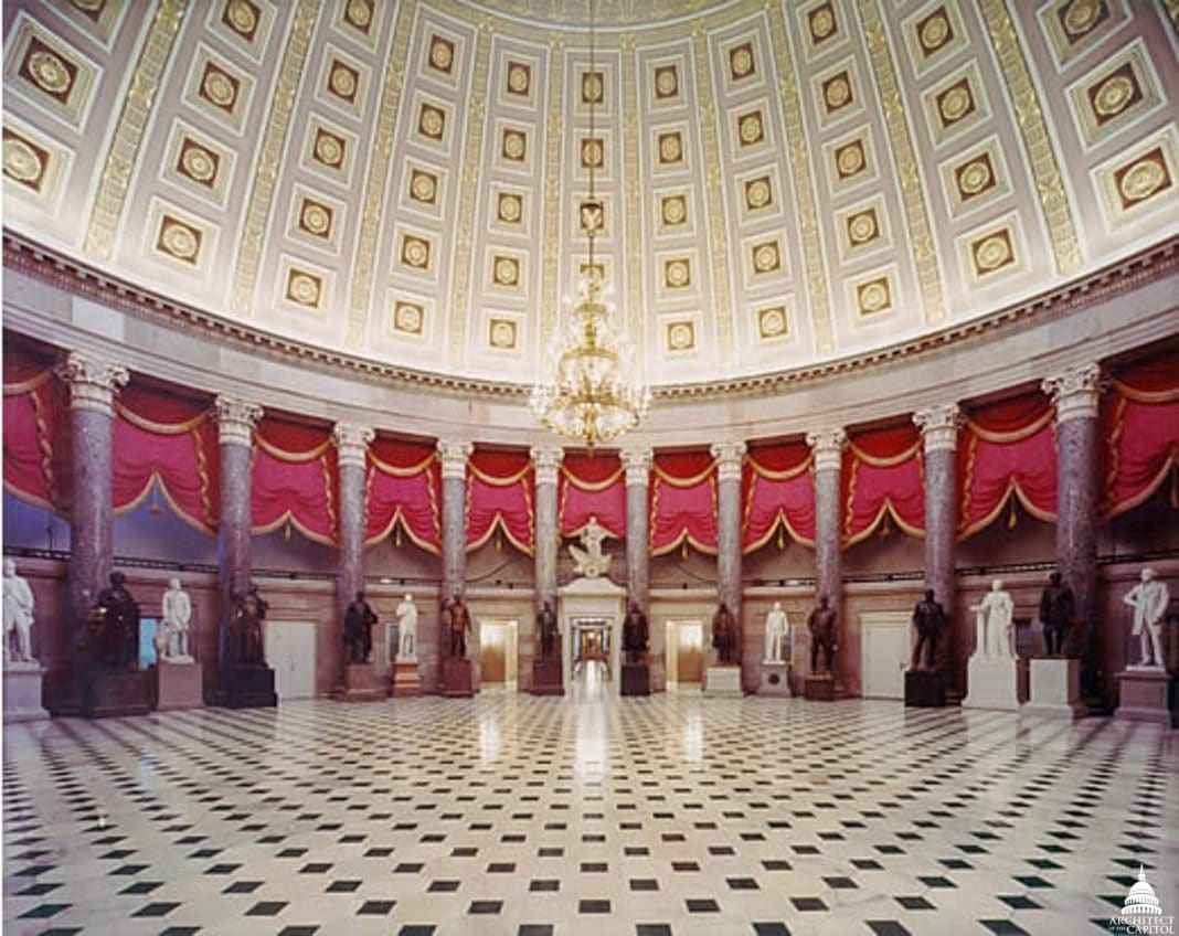 Statuary Hall at the U.S. Capital Is Home to 12 Statues of Confederate