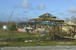 damage is left after Hurricane Irma hit Barbuda