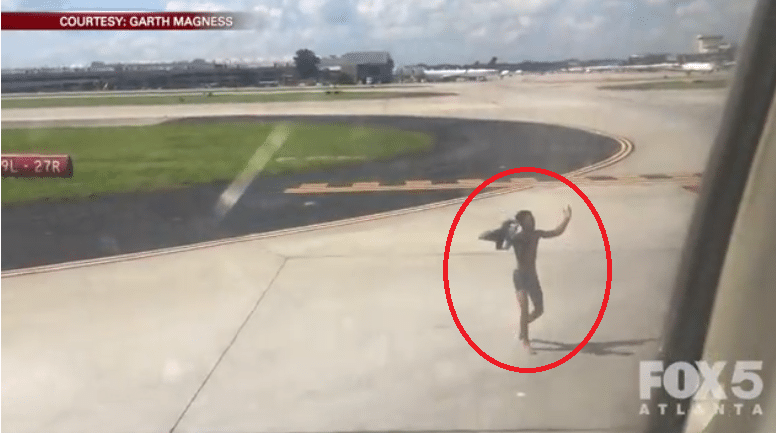 Shocking Video Shows Moment Half Naked Teen Sprints Onto Active Runway