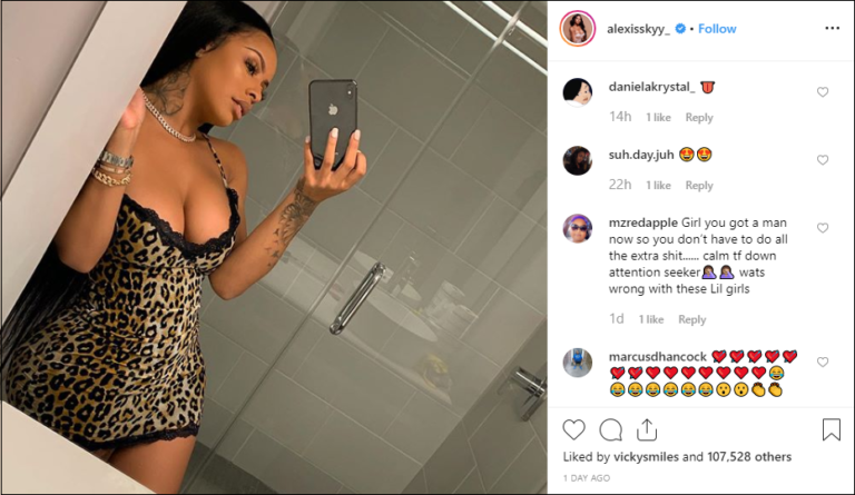 Alexis Skyy Fans Say They Like It Cucumber Style After Reality Star