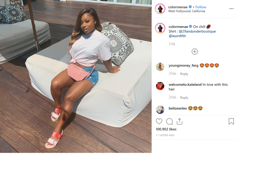Match My Fly Reginae Carter Sits Pretty And Fans Can T Get Enough