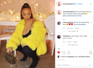Glowing Af Zonnique Pullins Has Fans Going Gaga Over Her Latest Fit