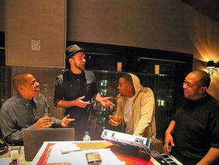 Jay-Z, Justin Timberlake, Nas and Timbaland in the Studio