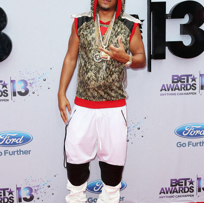 French Montana confusing, snake skin outfit at BET Awards Red Carpet