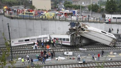Spanish train accident Santiago de Compostela-Spain