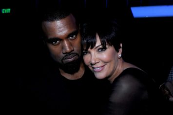 Kanye West and Kris Jenner