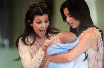 Kim Kardashian baby photo on Facebook not North West