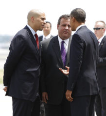 Obama Endorses Booker for Senate Christie Supports Booker's Opponent