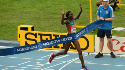 Edna Kiplagat Of Kenya gets 1st gold of worlds in marathon