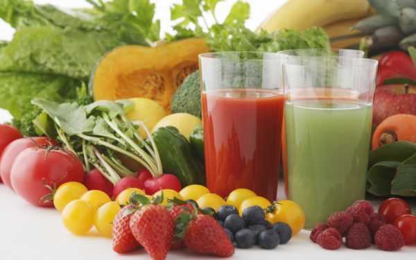 fresh fruit vegetable juice