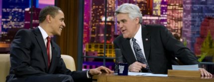 Obama Charms Leno, Talks About Trayvon, Snowden and The Economy