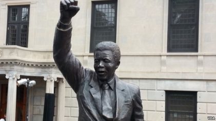 Rock Beats Scissors: South African President Mandela Statue Unveiled in Washington
