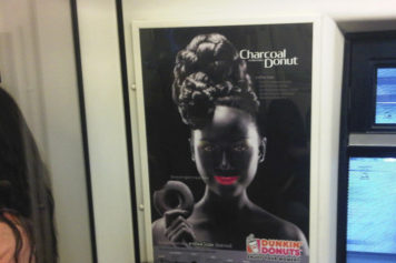 Dunkin Donts blackface poster in Thailand