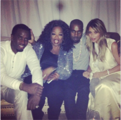 Oprah Goes H.A.M. with Kanye West, Kim Kardashian and Diddy