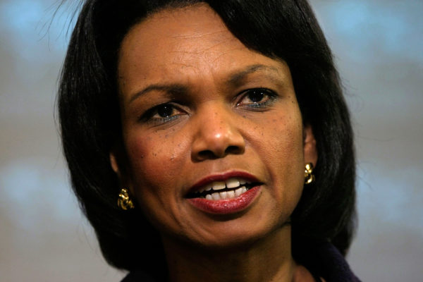 Condoleezza Rice Holds Briefing On Bush AIDS Relief Plan