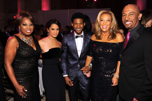 Tina Knowles, Usher, Pharrell Williams Attend Angel Ball in NYC