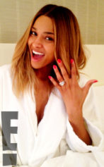 Ciara's Engagement Ring Competes For Attention Against Sheer Dress