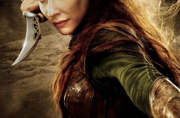 Evangeline Lilly as Tauriel - The Hobbit The Desolation Of Smaug poster