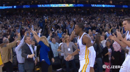 Very Funny: Andre Iguodala Leaves Two Fans Hanging on High-Fives