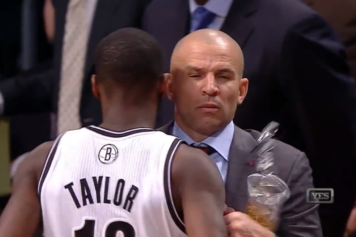 Jason Kidd Spills Drink on Court, Delays Nets-Lakers Game