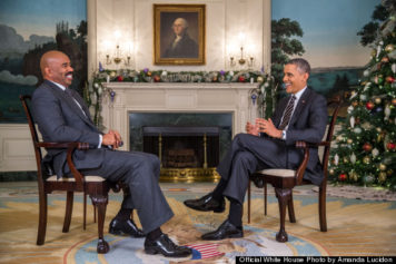 Steve Harvey Interviews President Obama, Cites Oprah as His Inspiration