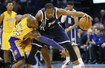 Durant, Oklahoma City Thunder Dominate Bryant's Lakers
