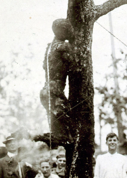 Spectators at the lynching of Jesse Washington. May 16, 1916. Waco, Texas close up